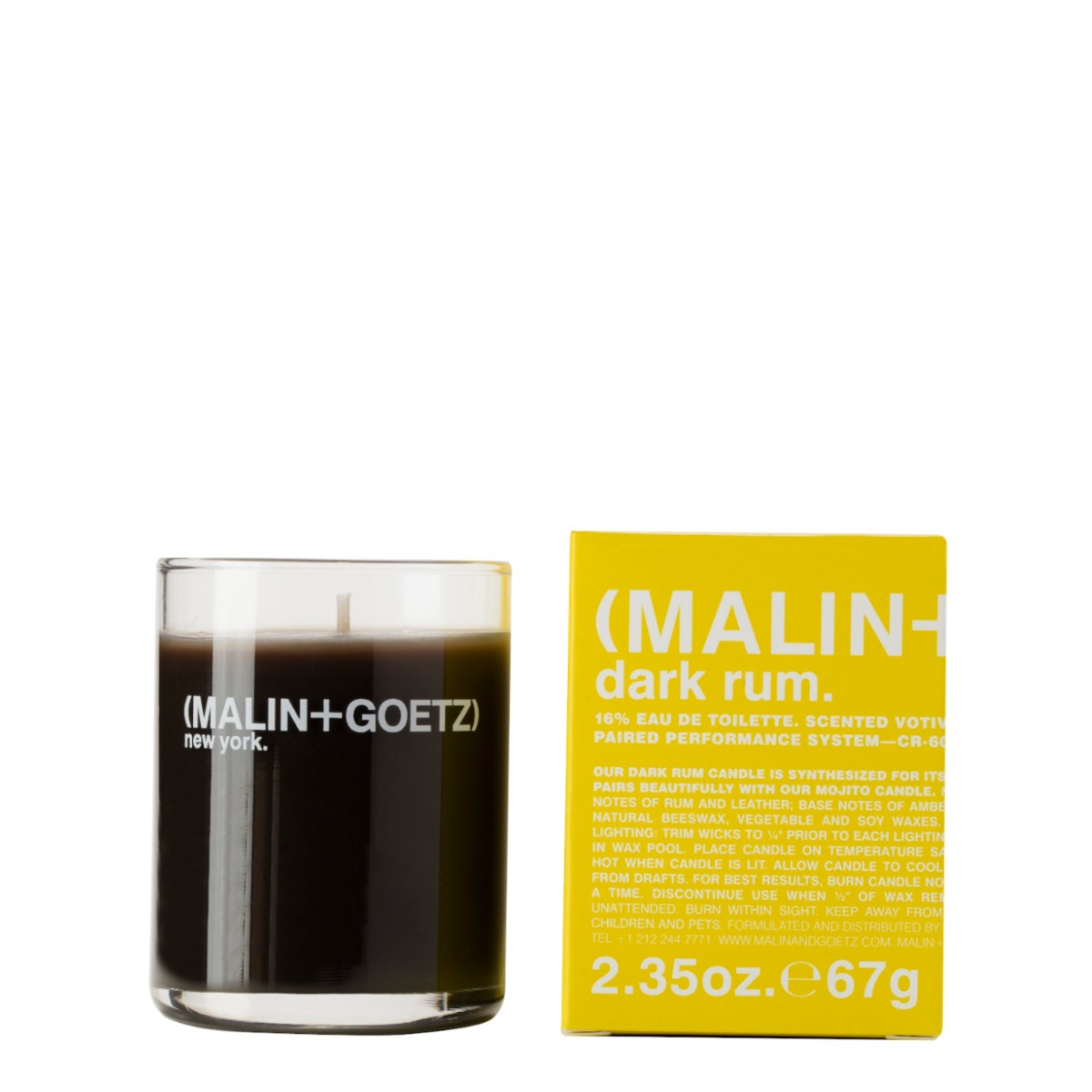 Malin+Goetz Dark Rum votive, 2.35 oz